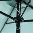 CRO Decor 14.8 Ft Light Green outdoor terrace large double-sided umbrella