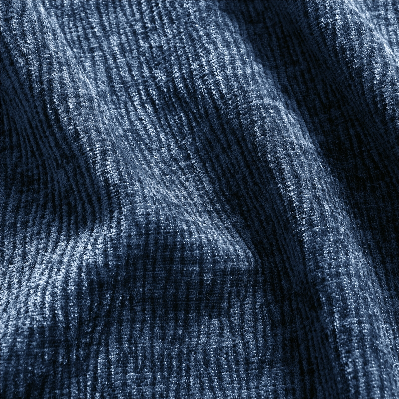 CRO Decor Navy  Luxury Chenille Velvet U-shaped Combination Floor Sofa