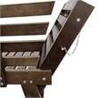 CRO Decor Outdoor Adjustable Patio Wooden Sofa Chaise Lounge with Beige Cushion