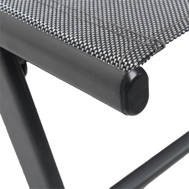 CRO Decor Outdoor Patio Swimming Pool Lounge Gray Color with Pillow
