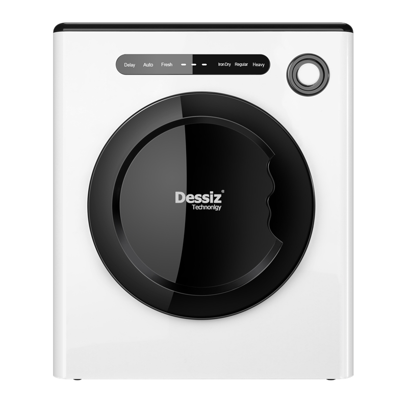 CRO Decor Portable Compact 10 Pound Capacity Laundry Dryer with White