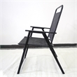 CRO Decor Black Metal Terrace Furniture Table and Chair Set with Umbrella