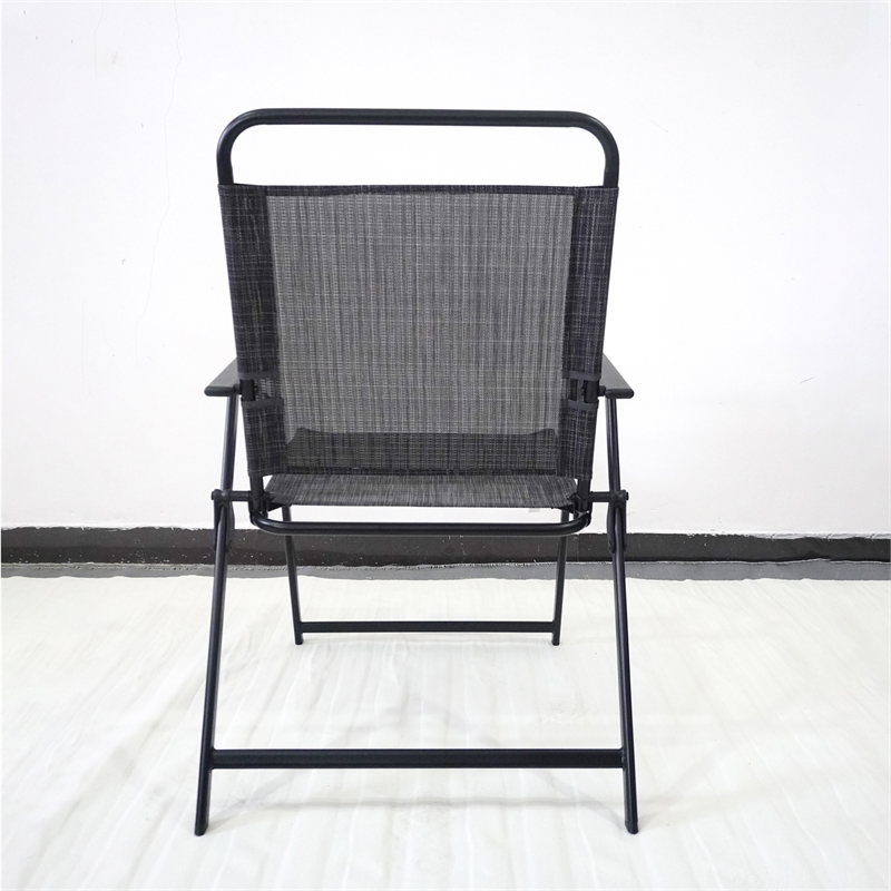 CRO Decor Black Metal Terrace Furniture Table and Chair Set with Umbrella