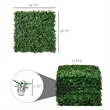 CRO Decor  Artificial Boxwood Panels Topiary Wall Greenery Backdrop with Green