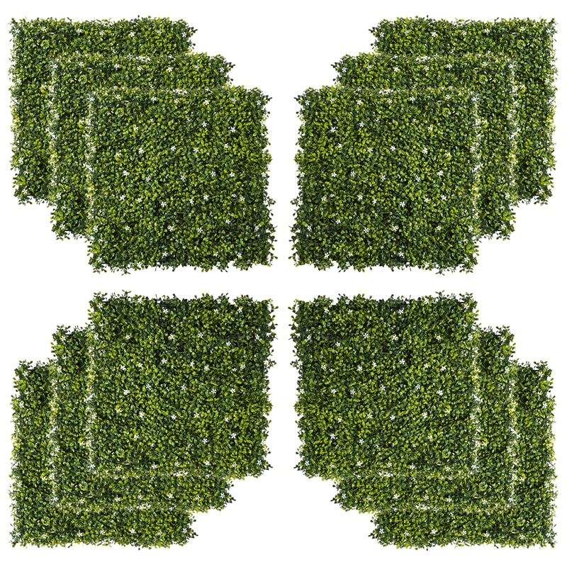 CRO Decor Green Artificial Grass Wall Panel Background for Indoor & Outdoor