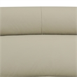 CRO Decor Beige Top Grain Leather and PVC 3-Piece Living Room Recliner Sofa Set