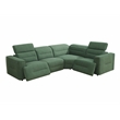 CRO Decor Green Flannel 4-Piece Living Room Recliner Sofa Set