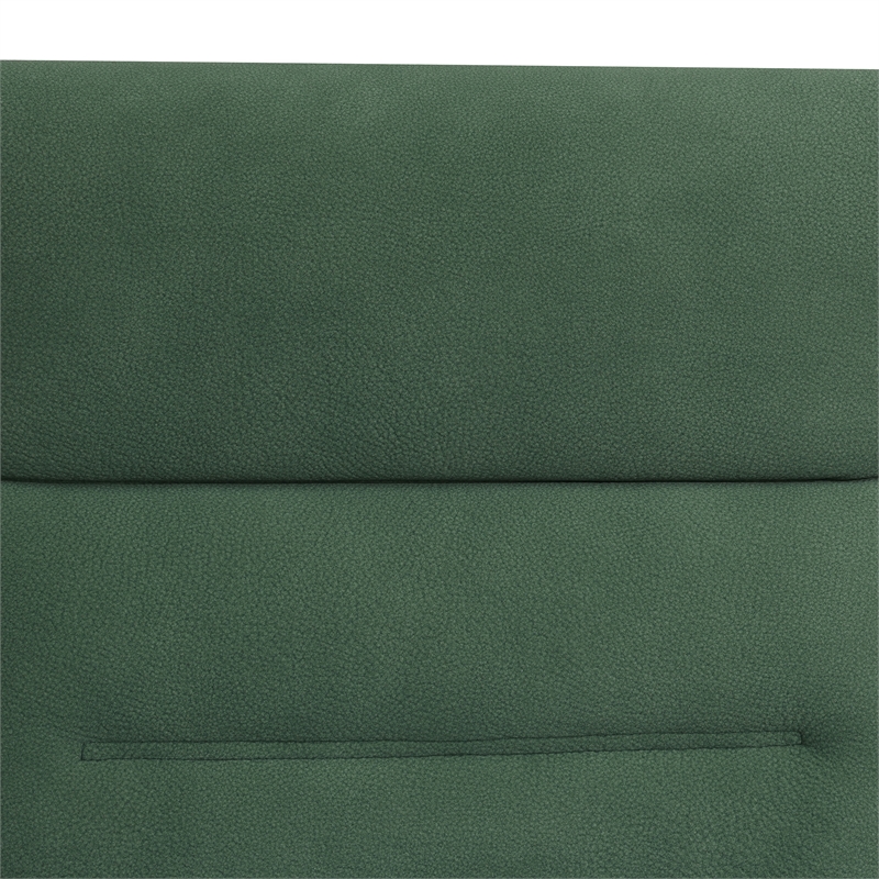 CRO Decor Green Flannel 4-Piece Living Room Recliner Sofa Set