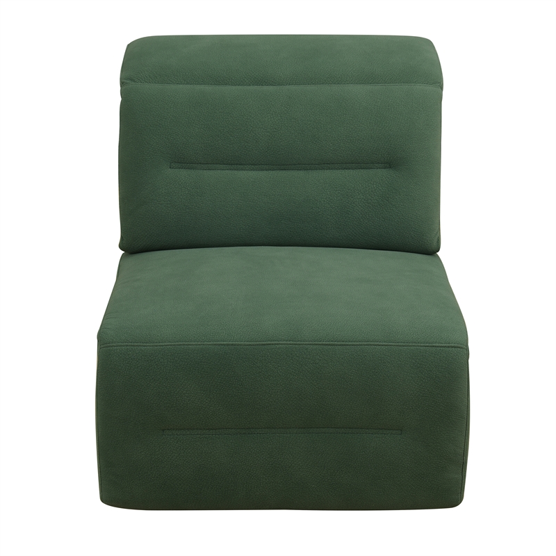 CRO Decor Green Flannel 4-Piece Living Room Recliner Sofa Set