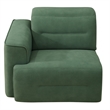 CRO Decor Green Flannel 4-Piece Living Room Recliner Sofa Set