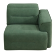 CRO Decor Green Flannel 4-Piece Living Room Recliner Sofa Set