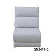 CRO Decor Grey White Lambswool 4-Piece Living Room Recliner Sofa Set