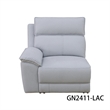 CRO Decor Grey White Lambswool 4-Piece Living Room Recliner Sofa Set