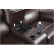 CRO Decor Brown Recycled Leather 3-Piece Couch Living Room Sofa Set