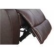 CRO Decor Brown Recycled Leather 3-Piece Couch Living Room Sofa Set