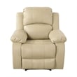 CRO Decor Beige Recycled Leather 3-Piece Couch Living Room Sofa Set