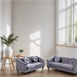 CRO Decor  Lint 3-Piece Living Room Combination Sofa with Gray