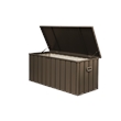 CRO Decor 150 Gallon Light Coffee Color Outdoor Waterproof Storag Box for Yard