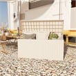 CRO Decor 180 Gallon Light Coffee Color Outdoor Waterproof Storag Box for Yard