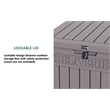 CRO Decor PP Material Outdoor Package Delivery Box with Light Coffee Color