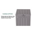 CRO Decor PP Material Outdoor Package Delivery Box with Light Coffee Color