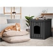 CRO Decor Black Outdoor Pet House Suitable for Small and Meium-sized Pets