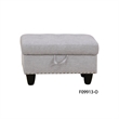 CRO Decor Gray White Flannel 3-Piece Couch Living Room Sofa Set