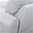CRO Decor Gray White Flannel 3-Piece Couch Living Room Sofa Set