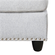 CRO Decor Gray White Flannel 3-Piece Couch Living Room Sofa Set