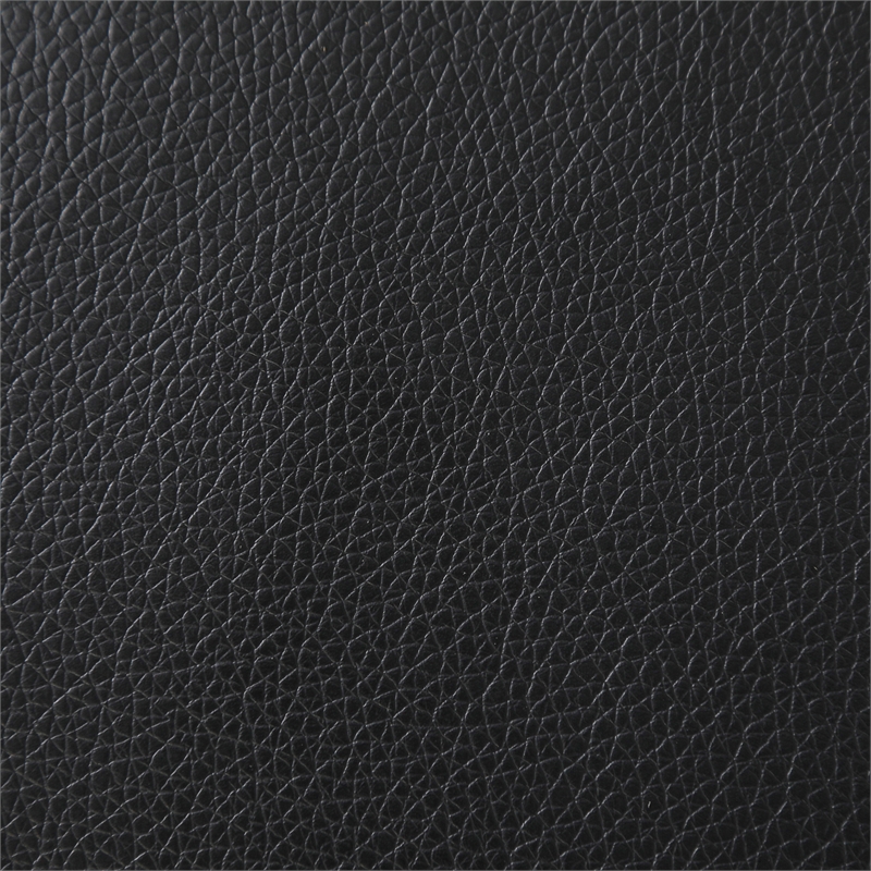 CRO Decor Black Faux Leather 3-Piece Couch Living Room Sofa Set