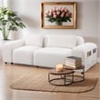 CRO Decor Superior Beige White Lint Living Room Sofa Set
