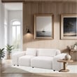 CRO Decor Superior Beige White Lint Living Room Sofa Set