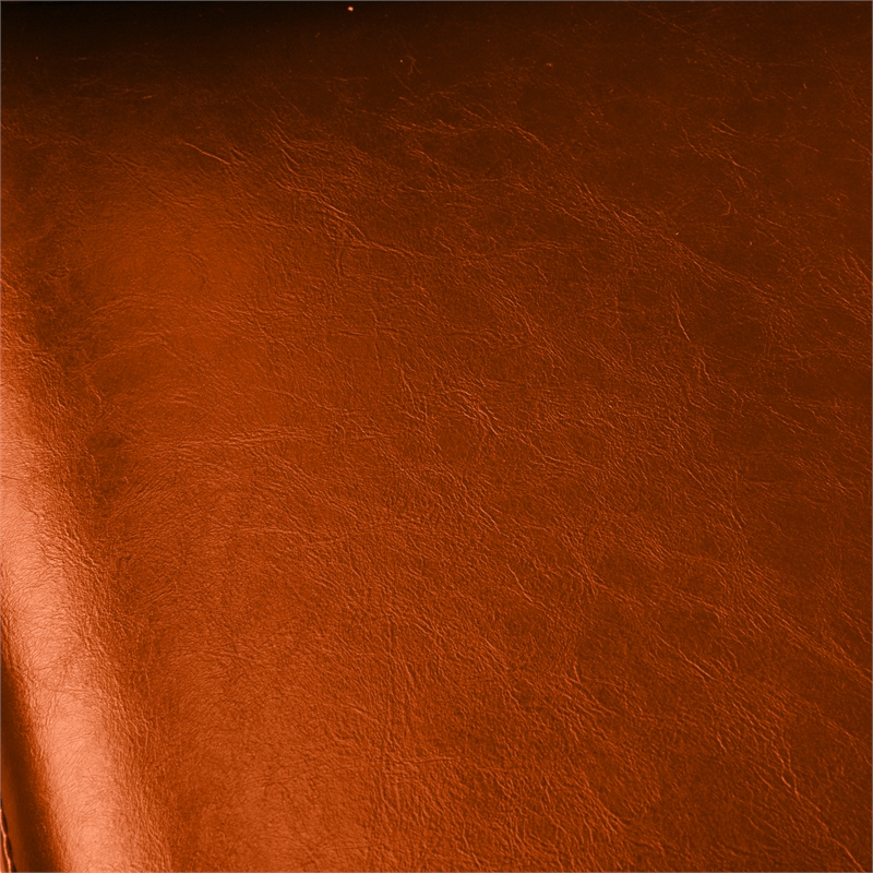 CRO Decor Stainless Steel Leather Sofa (2pc) - Brown