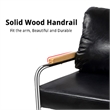 CRO Decor Stainless Steel Leather Sofa (1pc) - Black
