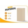 CRO Decor 62 Gallon Light Coffee Plastic Outdoor Concealed Trash Can for Yard