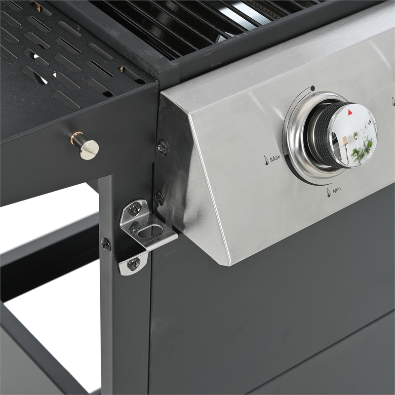 3 Burner Barbecue Grill Stainless Steel 26000 BTU Patio Garden Barbecue Grill