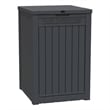 48-Gallon Lockable Resin Delivery Box with Bold Sign - Black