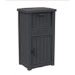 48-Gallon Lockable Resin Delivery Box with Bold Sign -Light Coffee