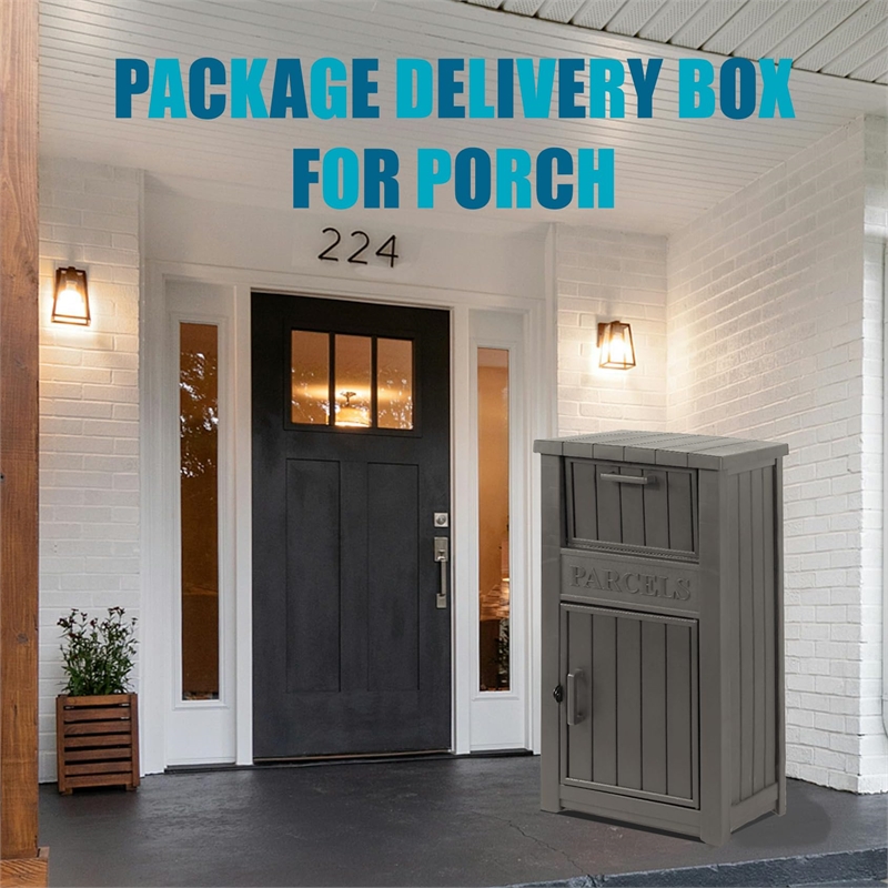 48-Gallon Lockable Resin Delivery Box with 