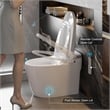 CRO Decor Modern White Smart Toilet with Ceramic Construction