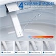 CRO Decor Modern White Smart Toilet with Ceramic Construction