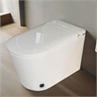 CRO Decor Modern White Smart Toilet with Stainless Steel Construction