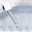 CRO Decor Modern White Smart Toilet with Stainless Steel Construction