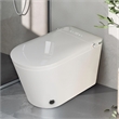 CRO Decor Modern White Smart Toilet with Stainless Steel Construction