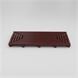 CRO Decor Teak Rectangle Teak & Wood Reversible Shower Mat
