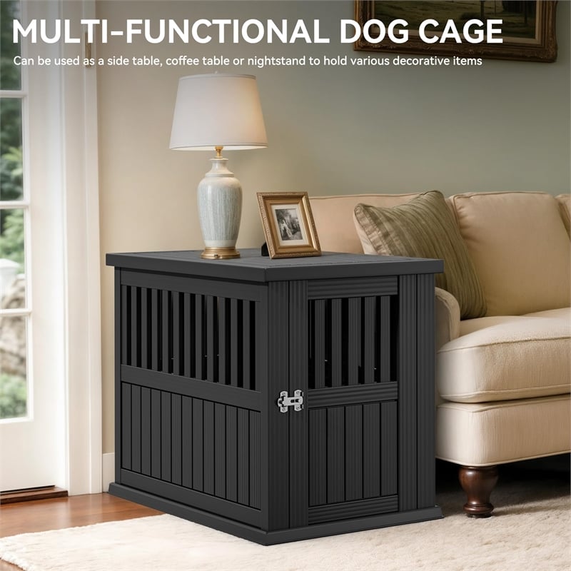 CRO Decor  Dog House  with Lockable Latch for Small to Medium Pets