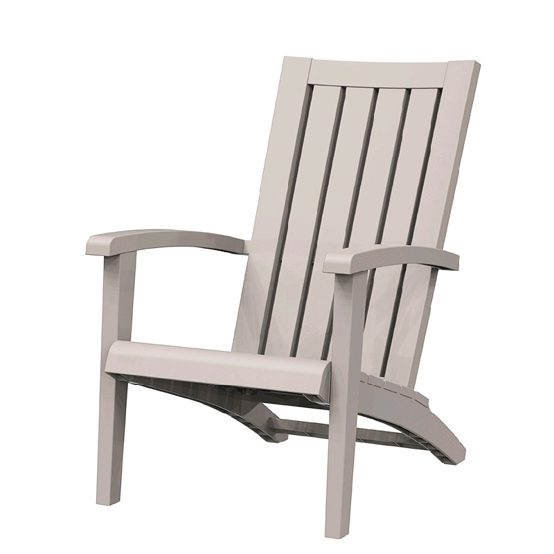 CRO Decor Black Folding Adirondack Chair