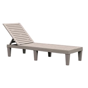 CRO Decor Resin High-Back Lounge Chair Outdoor Seating