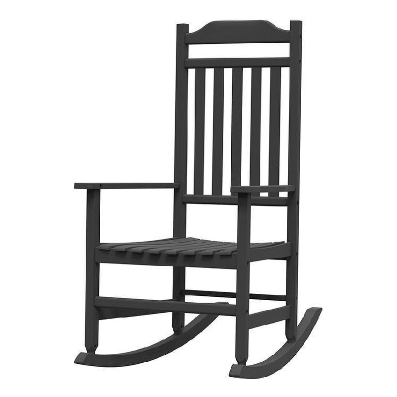 CRO Decor Resin Ergonomic Rocking Chair with Classic Design
