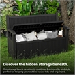 CRO Decor Storage Seat with Textured Compartment